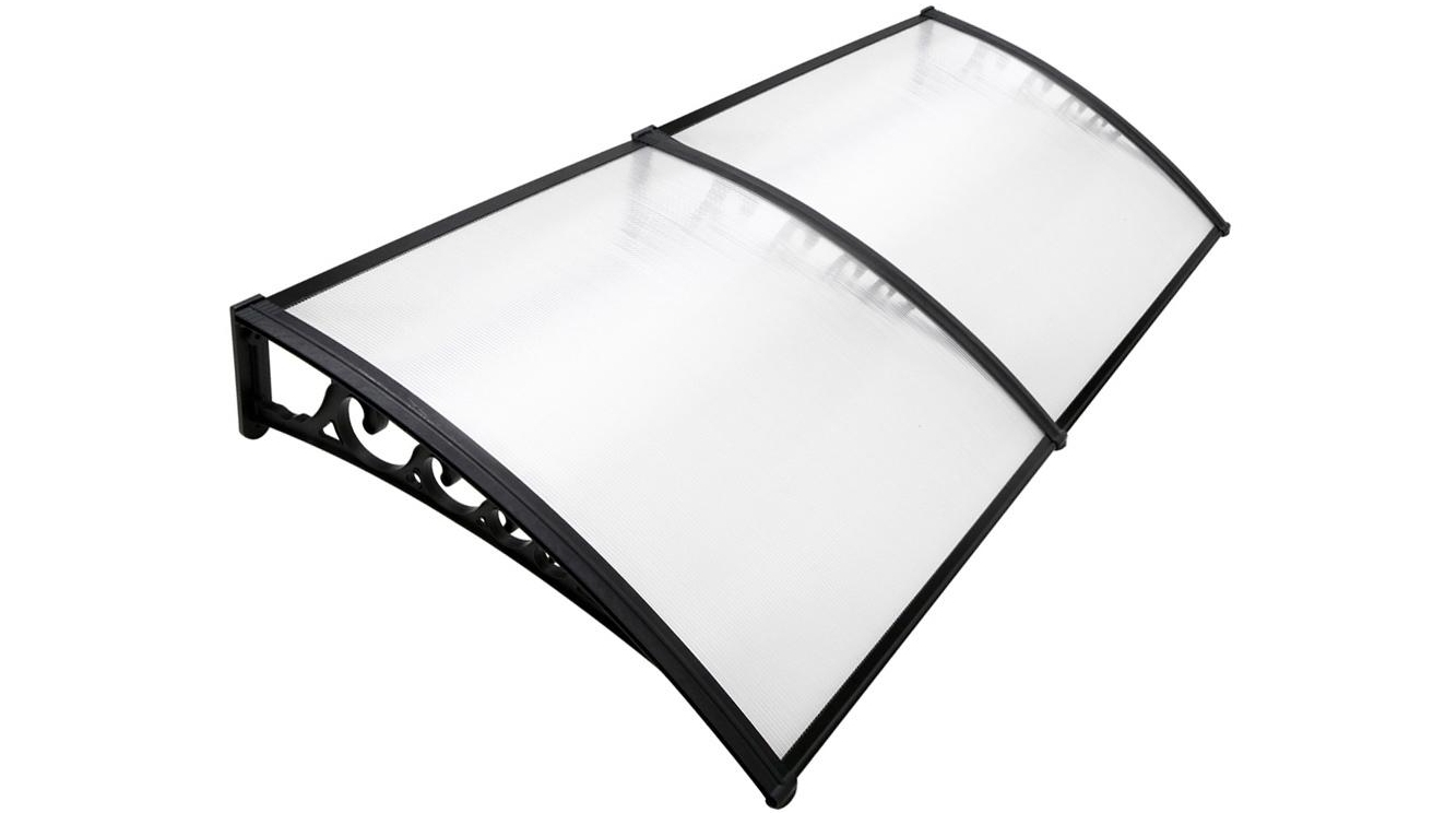 Instahut Window Door Awning 1x2.4m - Transparent