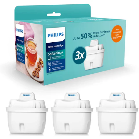 Philips Micro X-Clean Softening + Filter Cartridge - 3 Pack