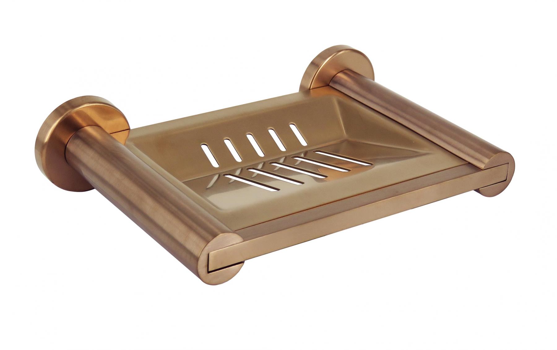 Arcisan Axus Soap Dish - Brushed Rose Gold PVD