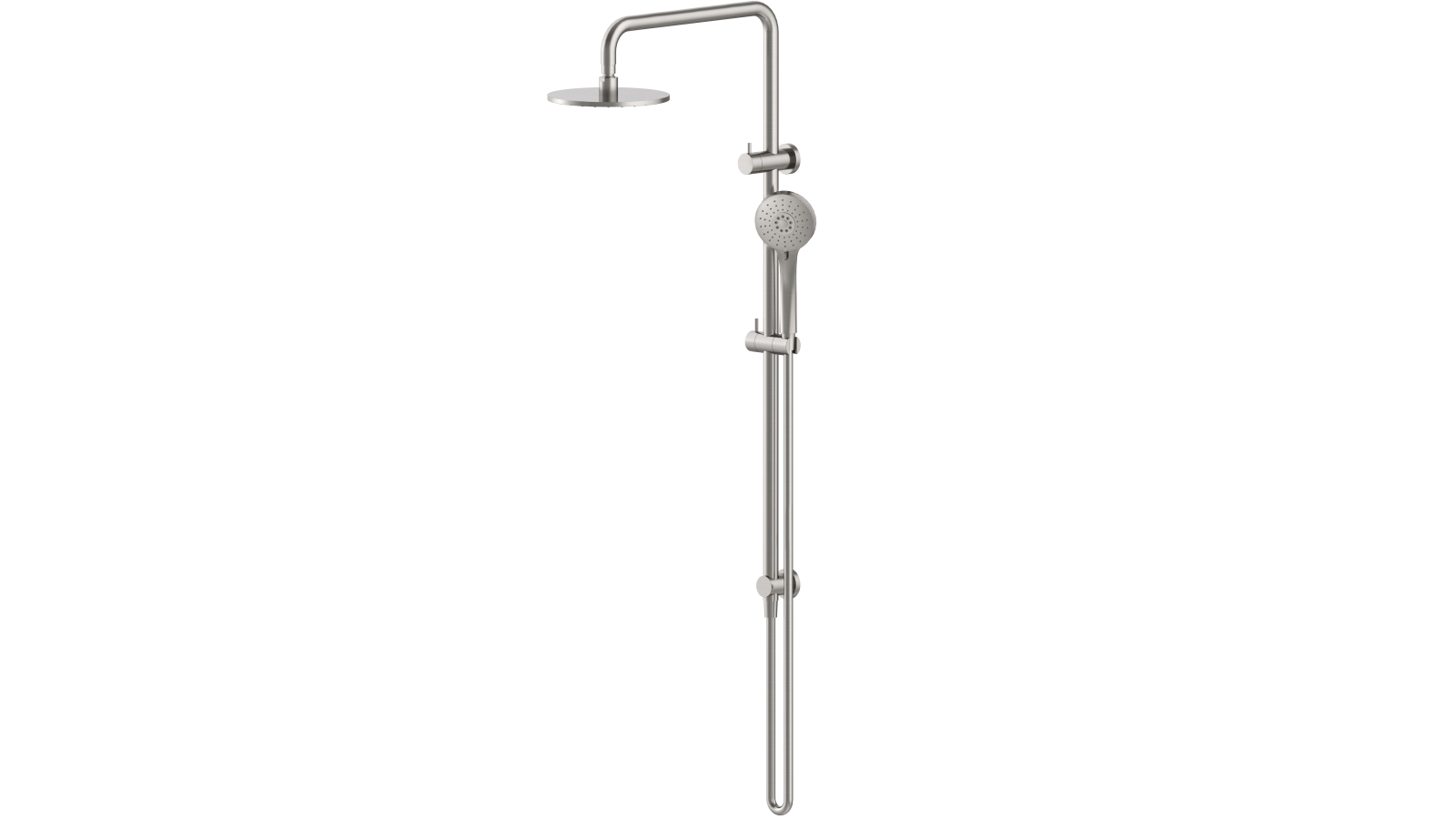 Arcisan Axus Shower Column with Hand Shower Set and Top Diverter - Satin Nikel