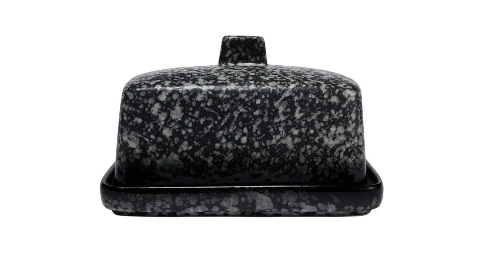 Maxwell & Williams Porcelain Elegant Durable Caviar Butter Dish - Black