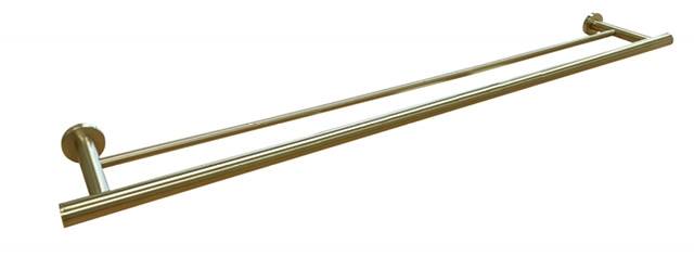 Arcisan Axus 80cm Double Towel Rail - Brushed Brass PVD
