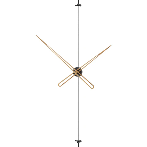 Mclocks 120 Axle Wall Clock - Black/Walnut