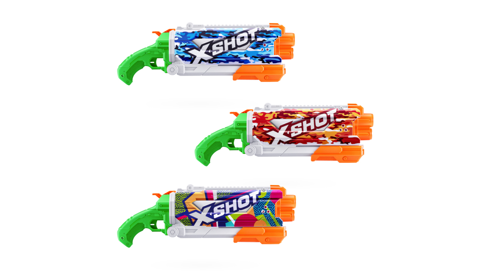 Zuru Assorted X-Shot Fast Fill Skins Water Gun Pump Action Kids Toy