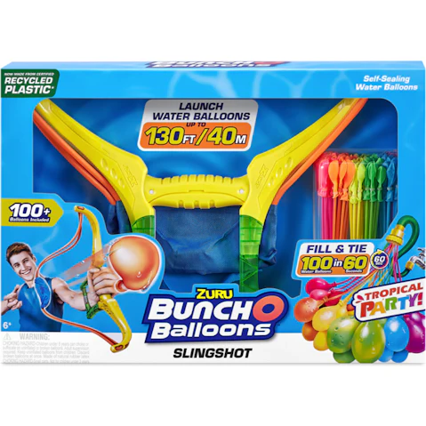 Zuru Pack of 3 Bunch O Balloon Tropical Party with Slingshot Kids Fun Toy