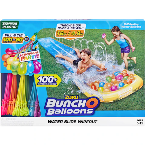 Zuru Bunch O Balloons Tropical Party Water Slide with 100 Water Balloon