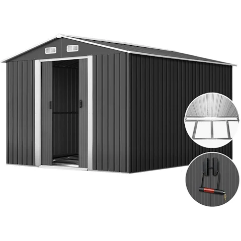 Giantz Garden Shed 2.6 x 3.89m with Base