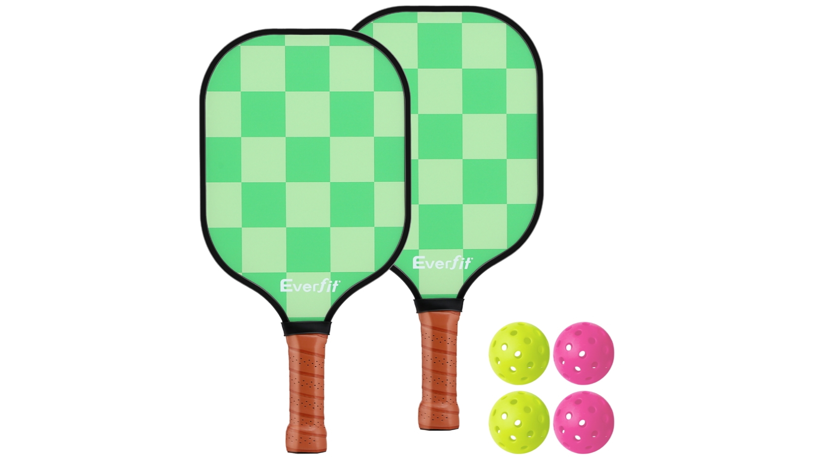 Everfit Fiberglass Pickleball Paddle 2-Pack Set