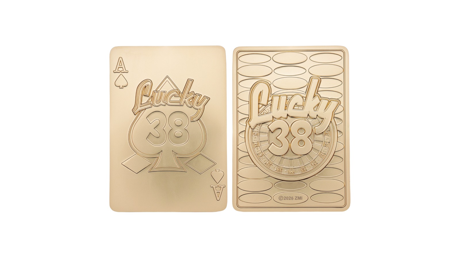 Fanattik Limited Edition Fallout: New Vegas - Lucky 38 Imitation Gold Casino Set