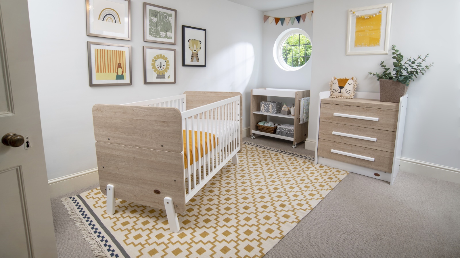 Boori Natty Cot Barley White/Oak Harvey Norman