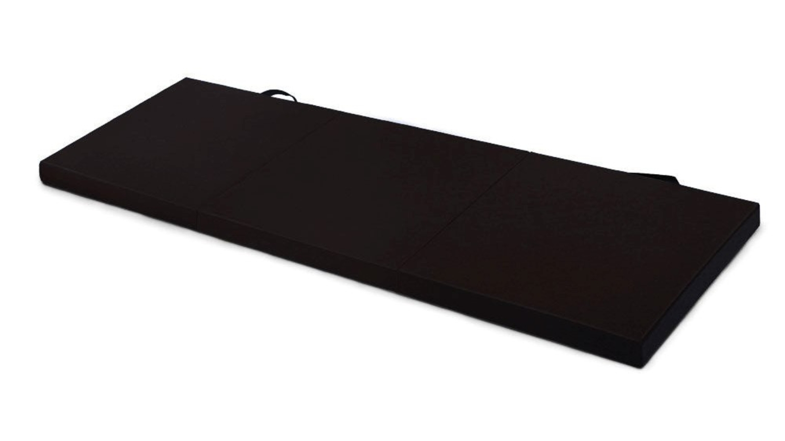 Bargene Folding Exercise Floor Mat Yoga Training Home Pilates - Black