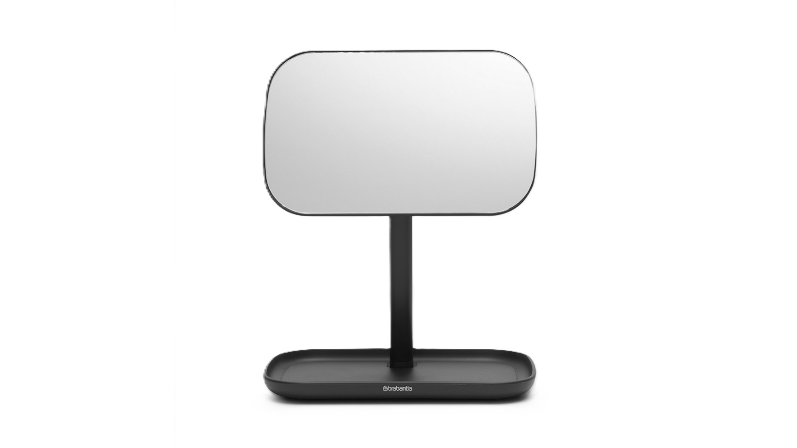 Brabantia Mirror with Storage Tray - Dark Grey
