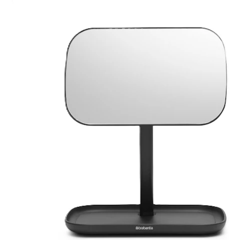 Brabantia Mirror with Storage Tray - Dark Grey