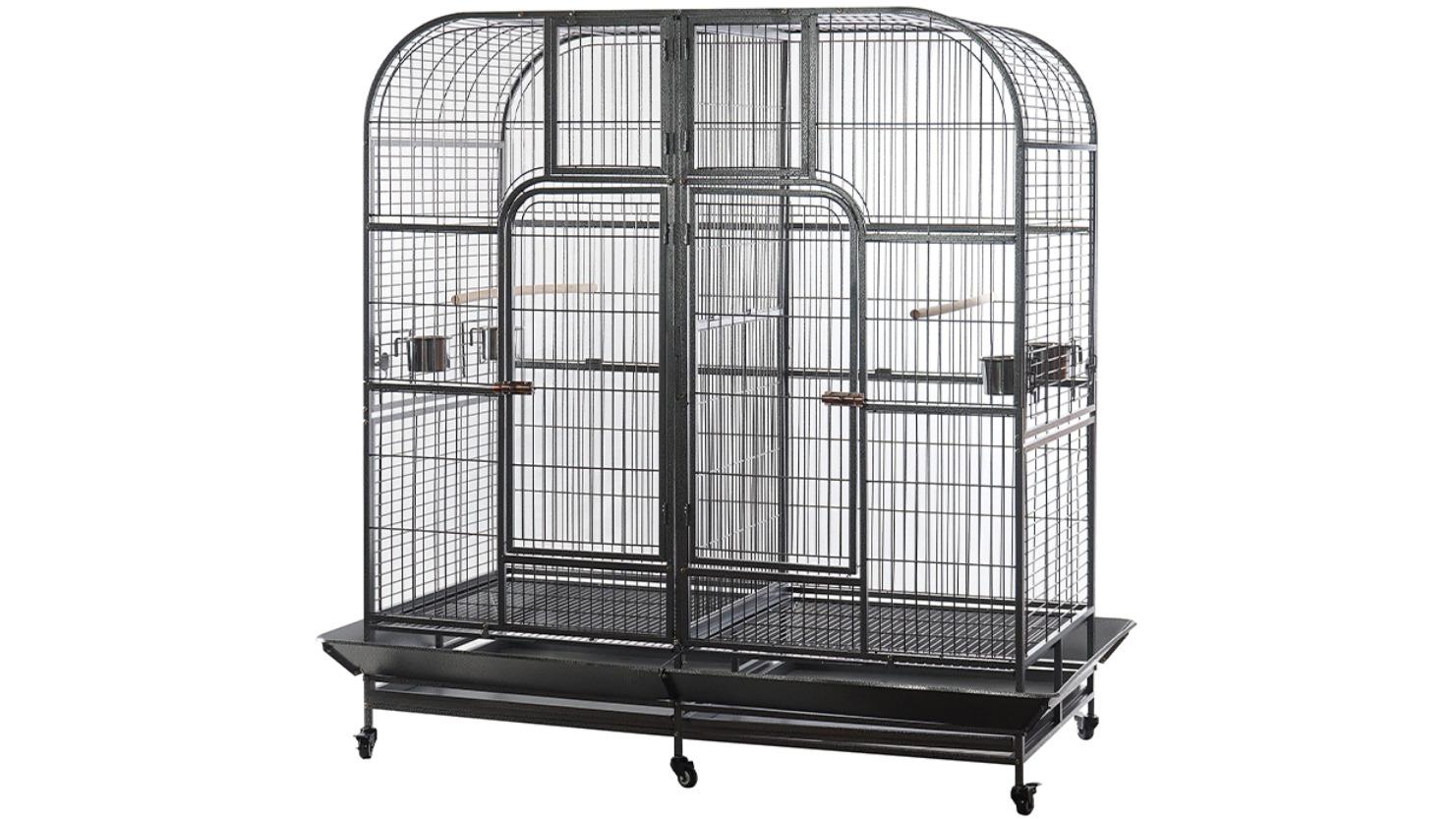 YES4PETS 185cm Bird Cage Aviary Perch Castor Wheel Removable Divider