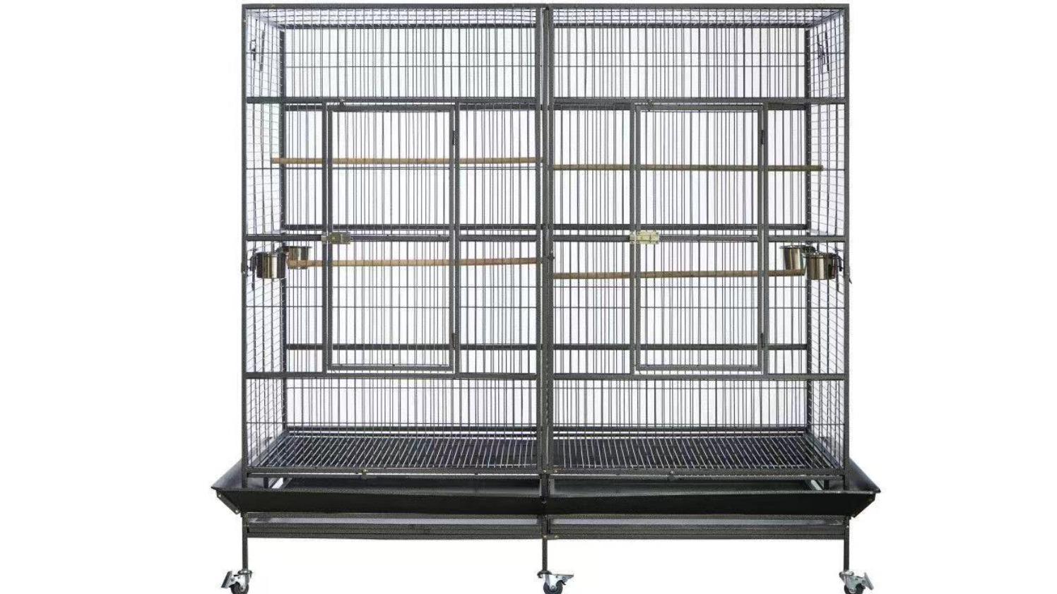 YES4PETS 195cm Bird Cage Aviary Perch Castor Wheel