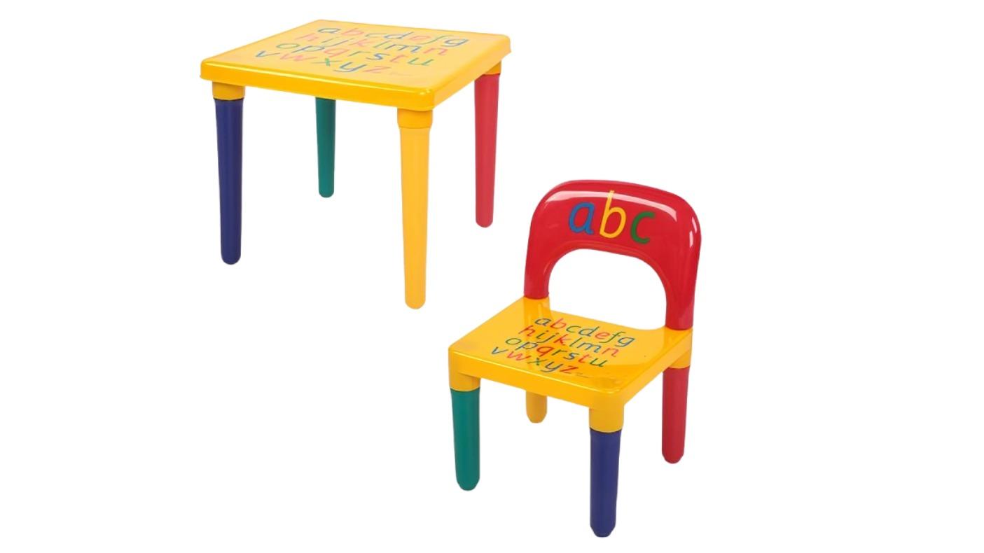 NNEOBA Children Letter Table and Chair Set