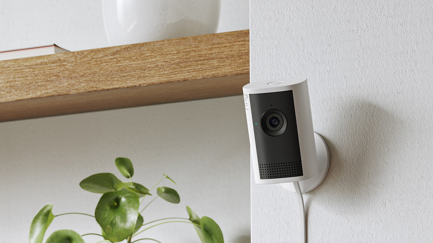 Ring Indoor Camera Plus 2K Plug-In Security Camera - White | Harvey Norman