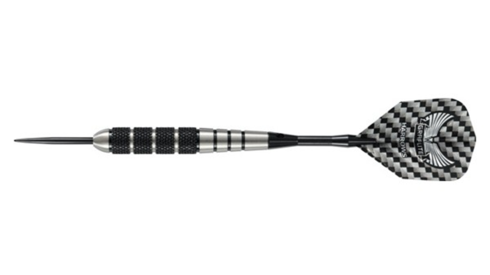 Harrows Stainless Steel Tip Black Jack Supergrip Flight Dart - 22g
