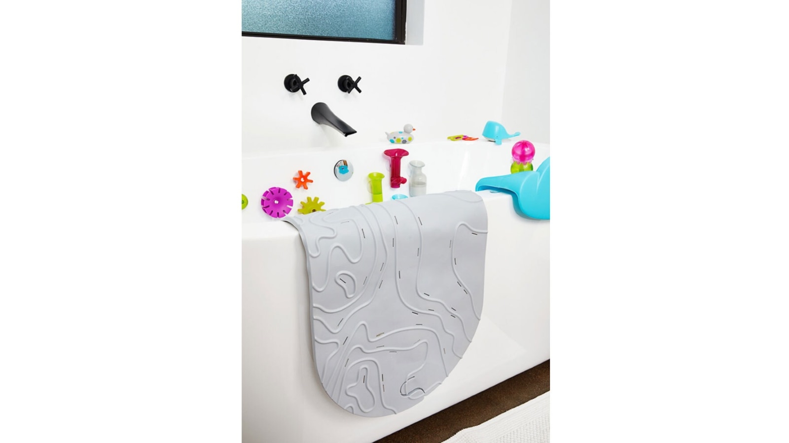 Boon Griffle Bath Mat Grey Harvey Norman