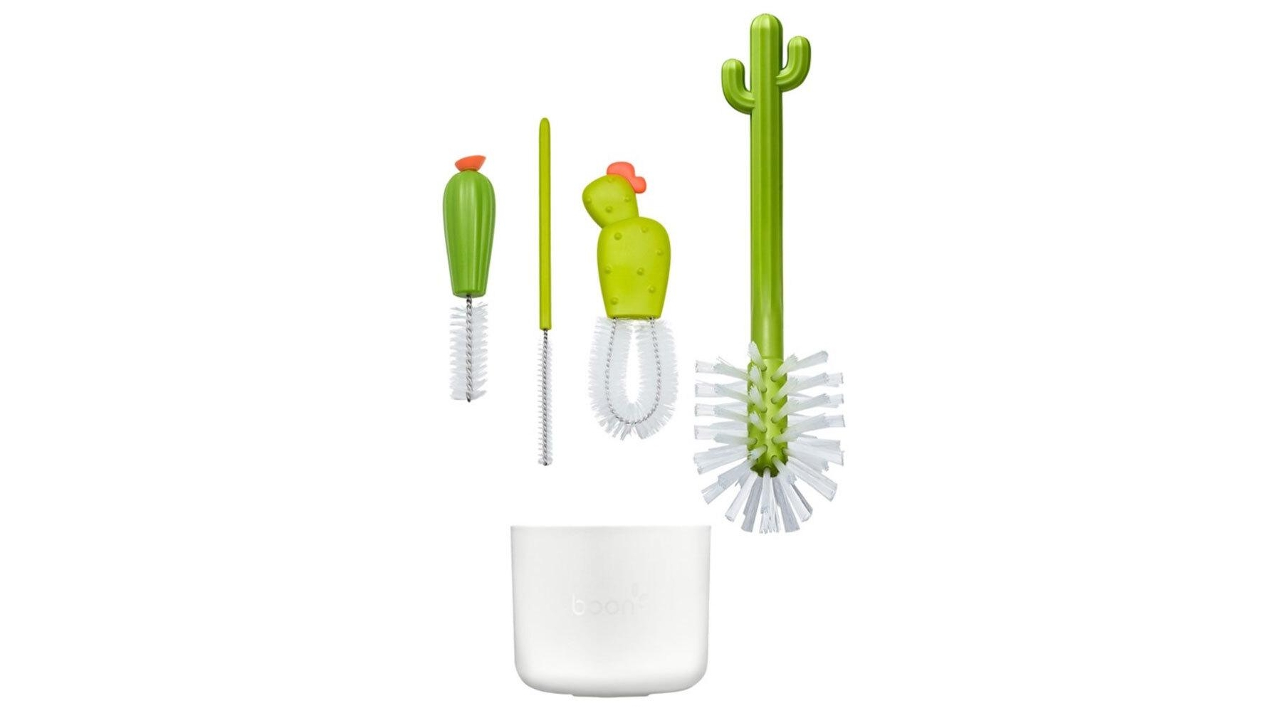 Boon 4Piece Cacti Bottle Brush Set White Harvey Norman