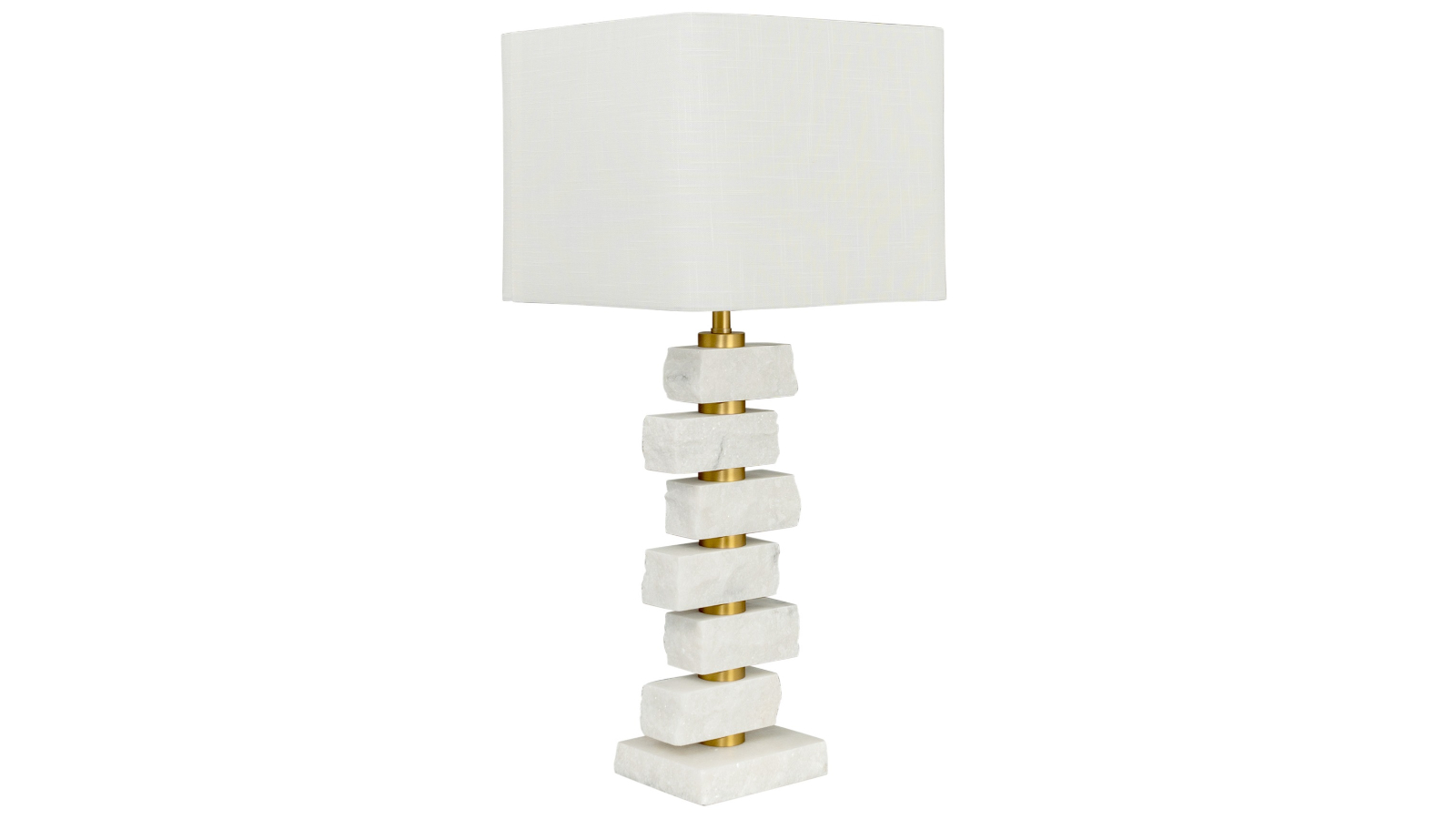 Cafe Lighting & Living Hamburg Marble Table Lamp - White