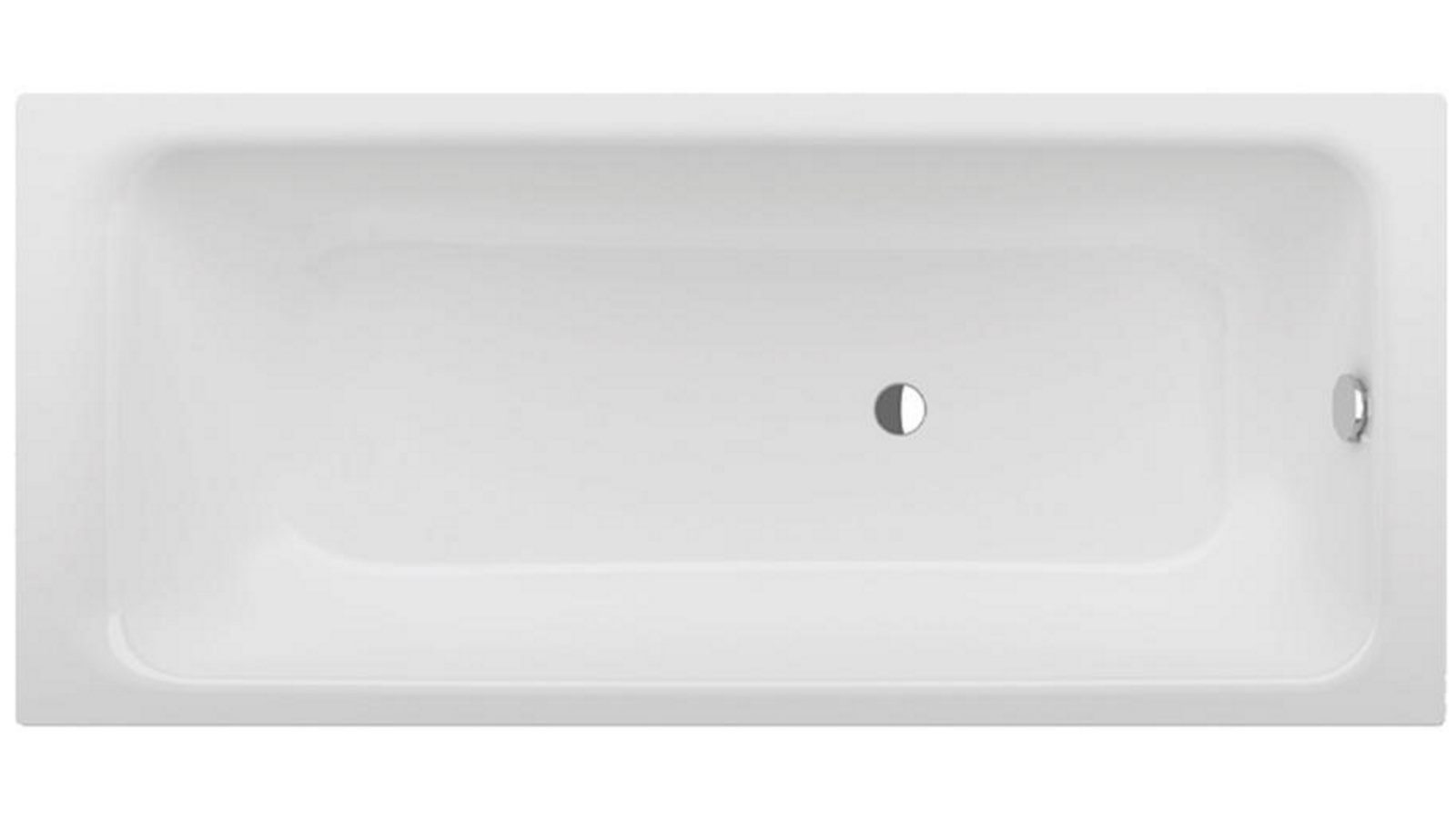 Bette Select 1600 Drop In Bath with Overflow Waste and Bath Filler