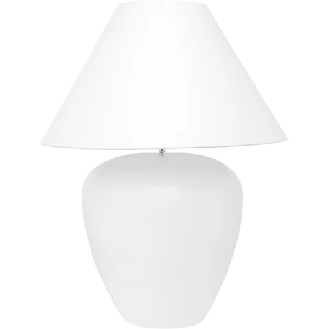 Cafe Lighting & Living Picasso Table Lamp - White with White Shade