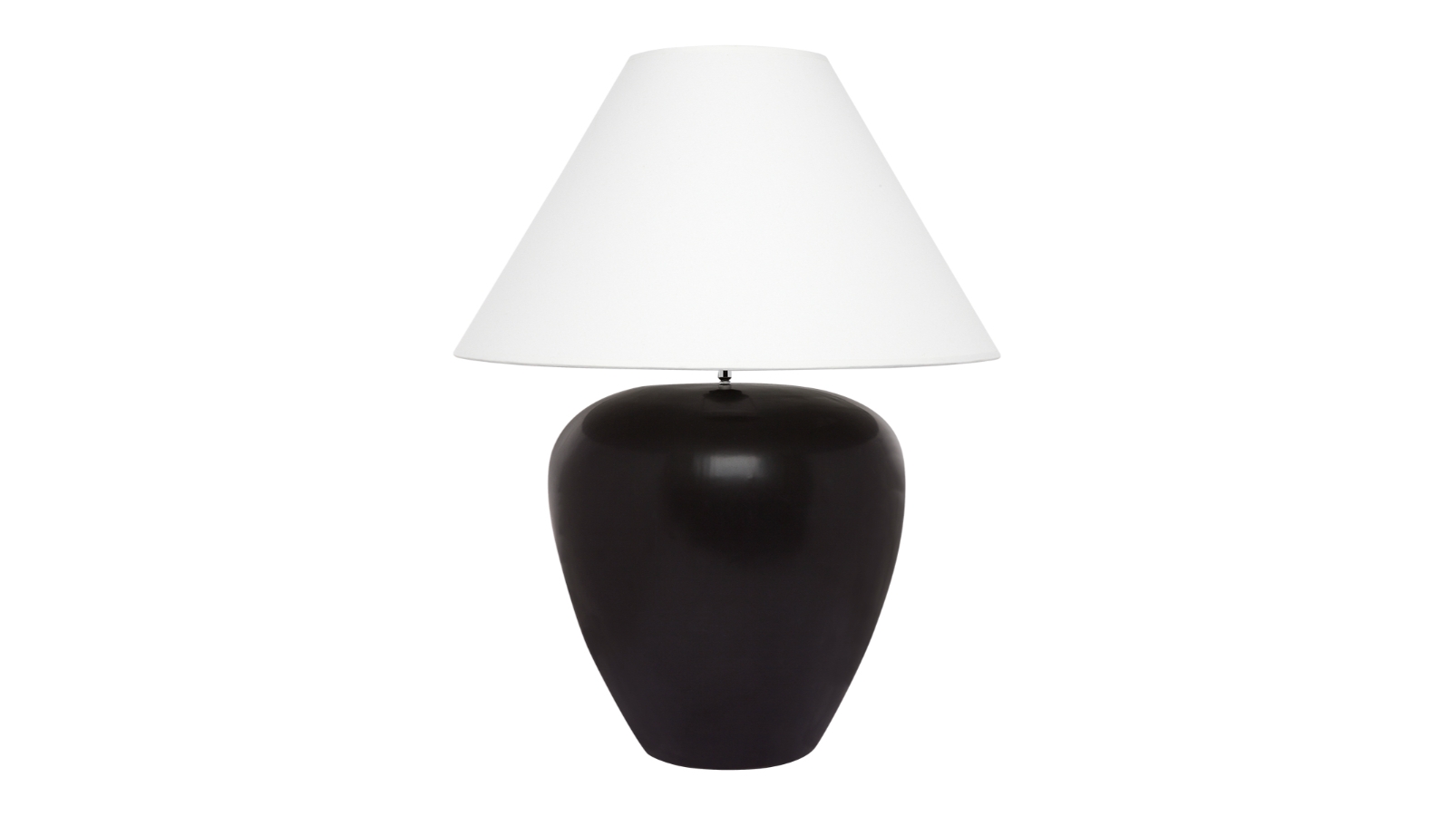 Cafe Lighting & Living Picasso Table Lamp - Black with White Shade