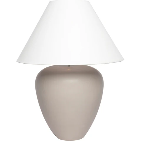 Cafe Lighting & Living Picasso Table Lamp - Natural with White Shade