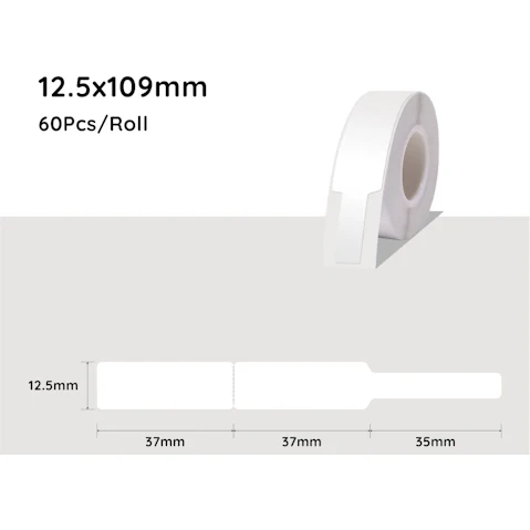 Niimbot B18 Thermal Transfer Cable Label Sticker PET Paper - White
