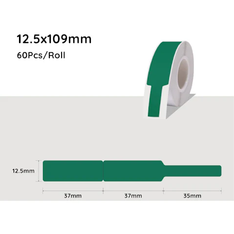 Niimbot B18 Thermal Transfer Cable Label Sticker PET Paper - Green