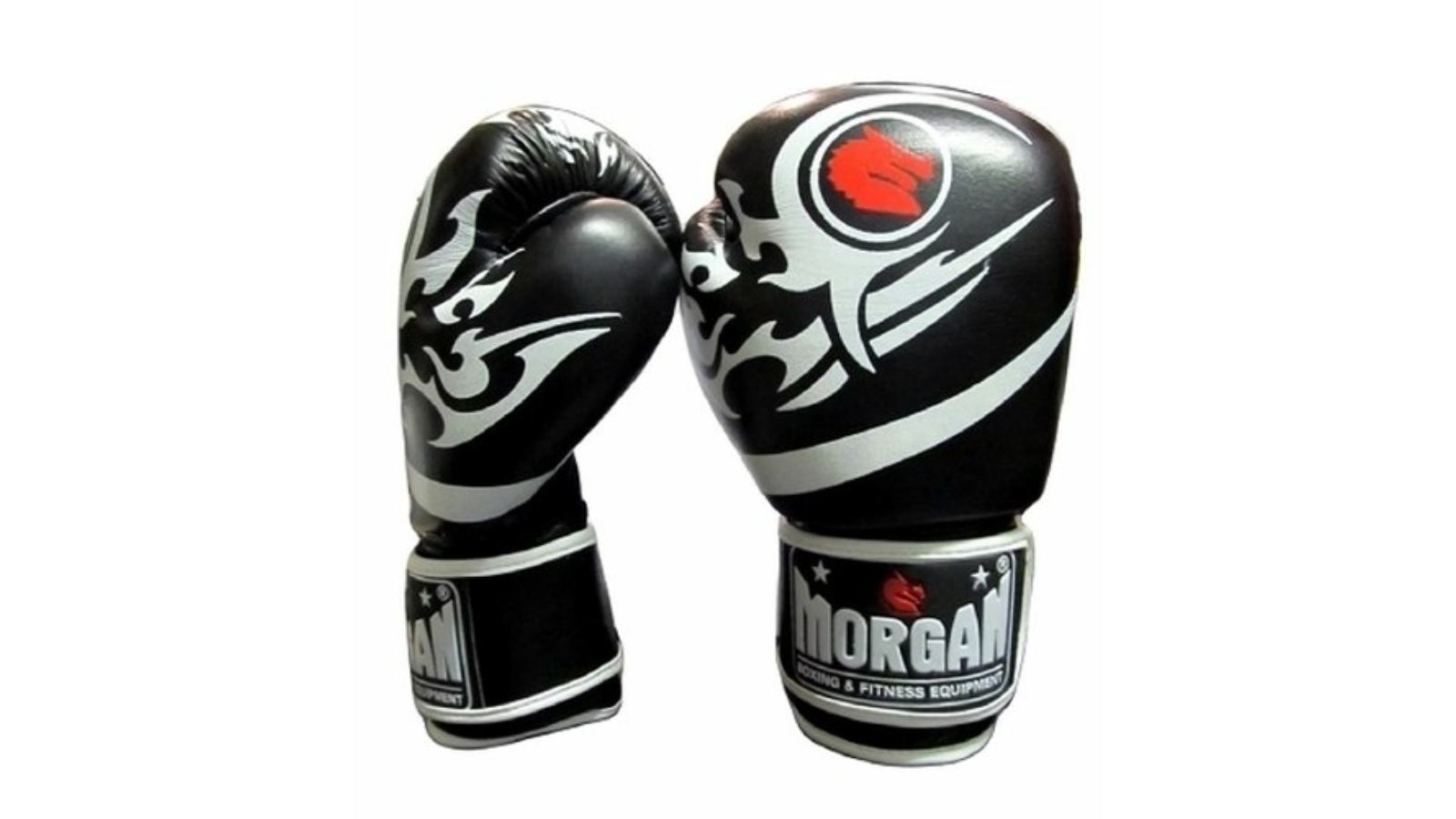 Morgan Sports Morgan Black Elite Boxing & Muay Thai Leather Gloves - 8oz