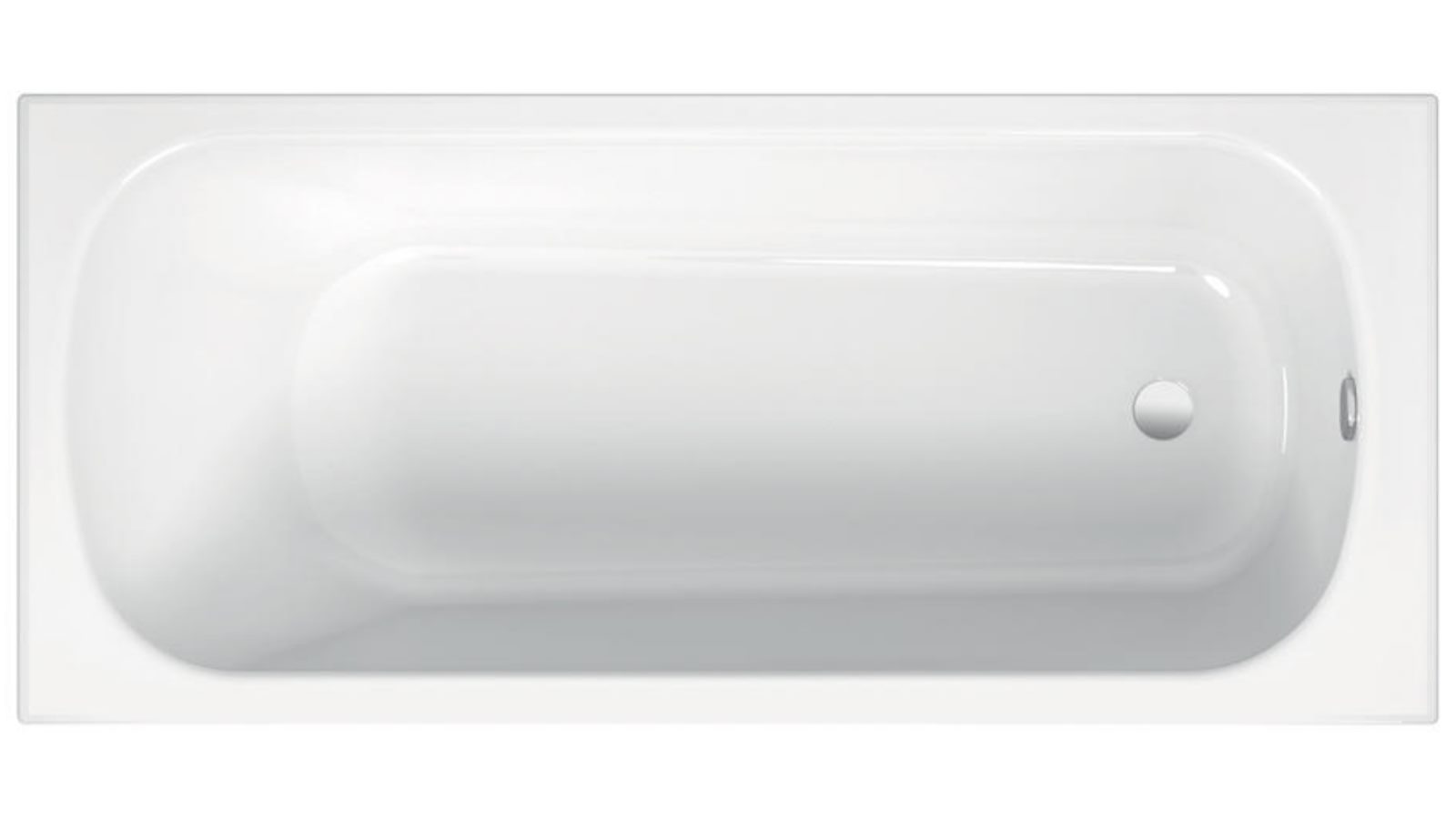 Bette Form 1400 Drop In Bath with White Overflow Waste