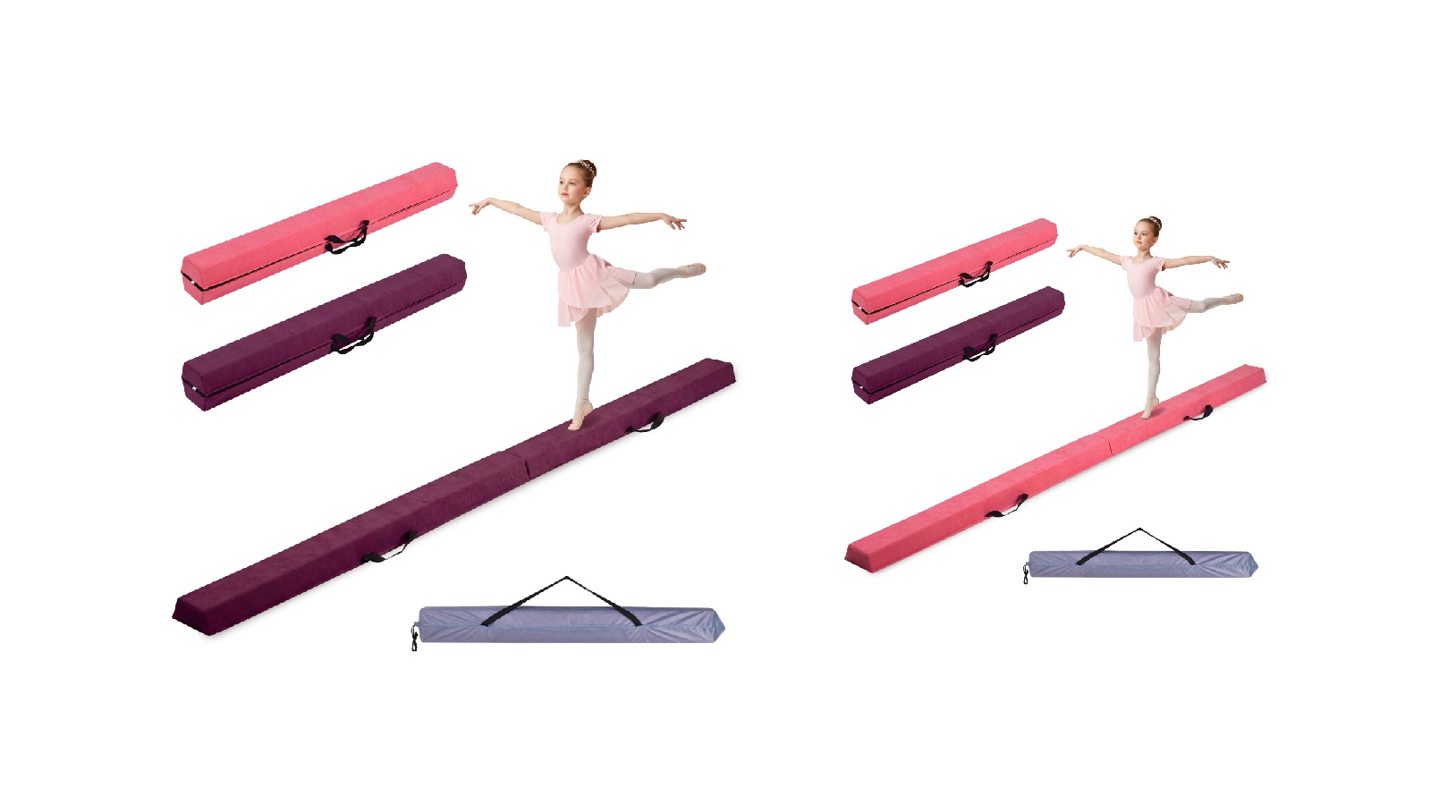 Advwin 8ft Folding Balance Beam for Kids with 70kg Capacity