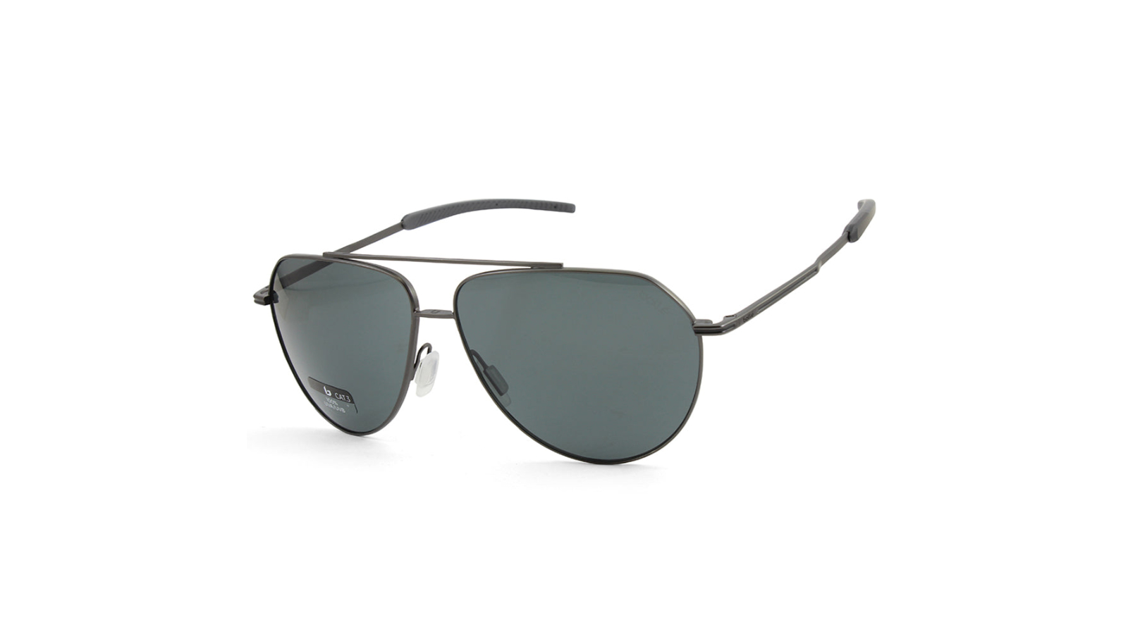 Bolle BS142001 Livewire Men's Pilot Sunglass - Matte Gunmetal/Grey