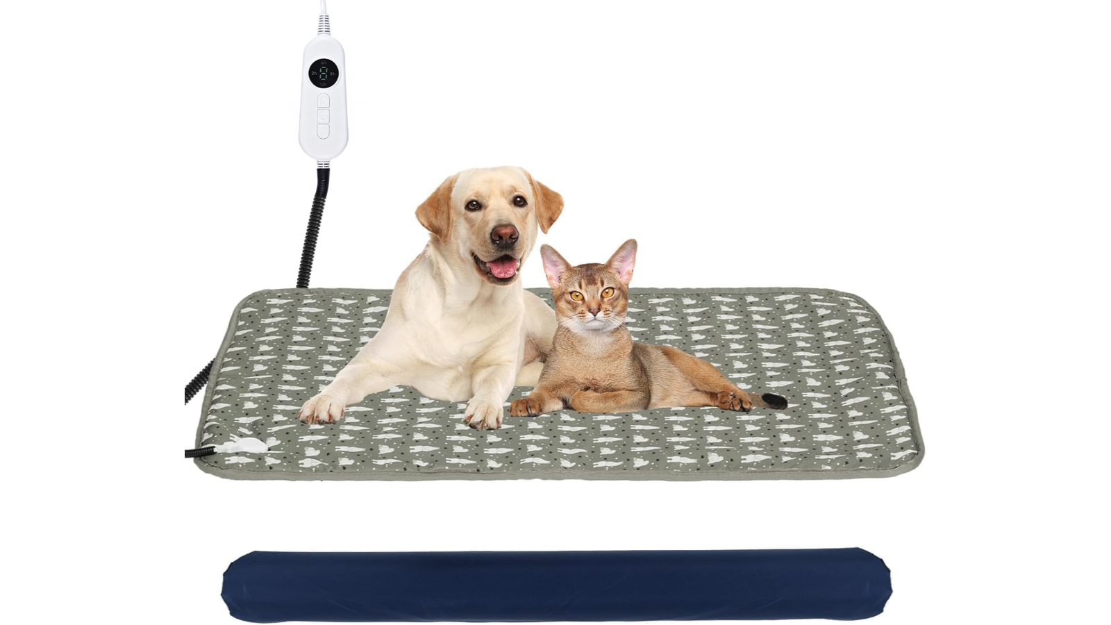 Advwin Grey Pet Heating Pad Electric Mat - 45 x 70cm