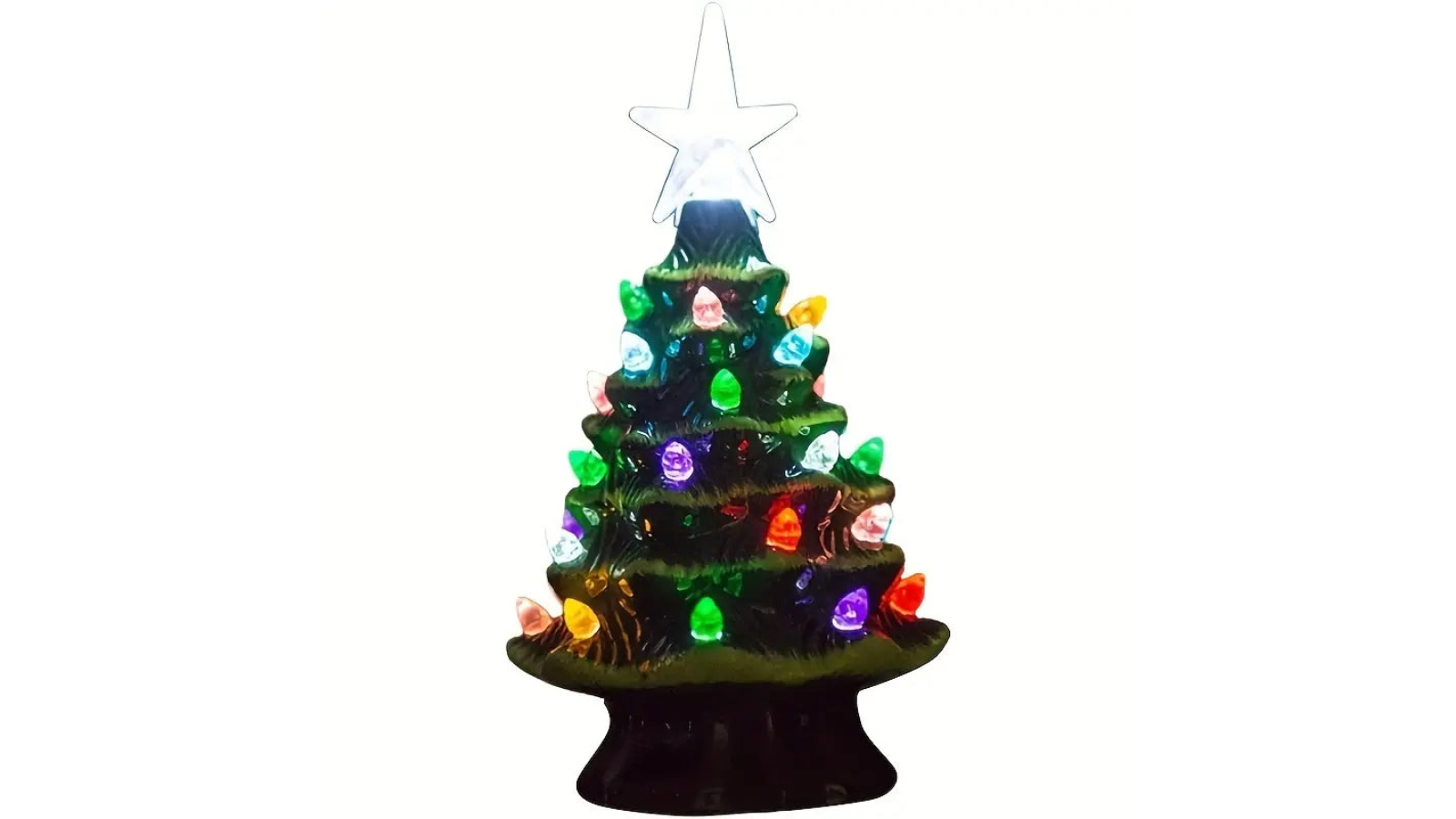 NNETM Radiant Glows Ceramic Christmas Tree
