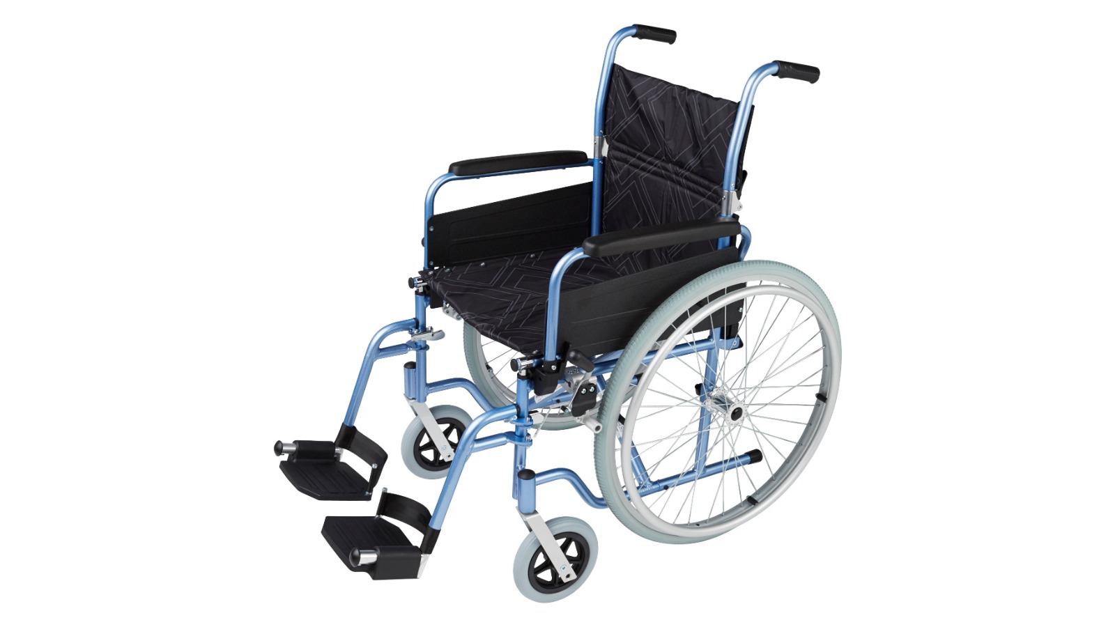 Max Mobility SP1 24inch Wheels Self-Propelling Wheelchair - Blue