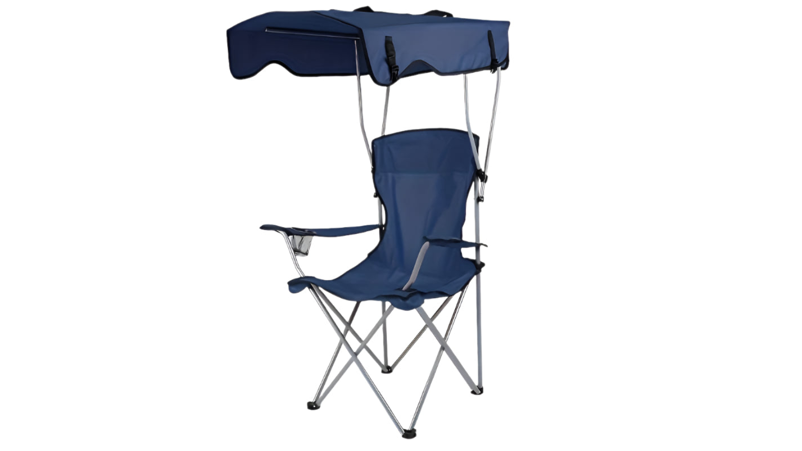 NNETM Outdoor Folding Chair Shade with Steel Frame Seat