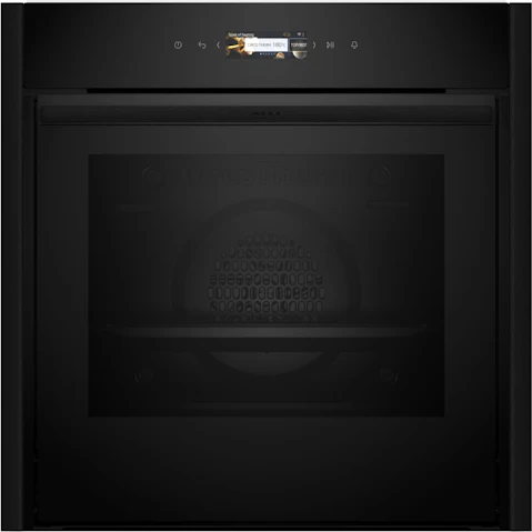 Neff 600mm Slide & Hide Pyrolytic Oven - Deep Black
