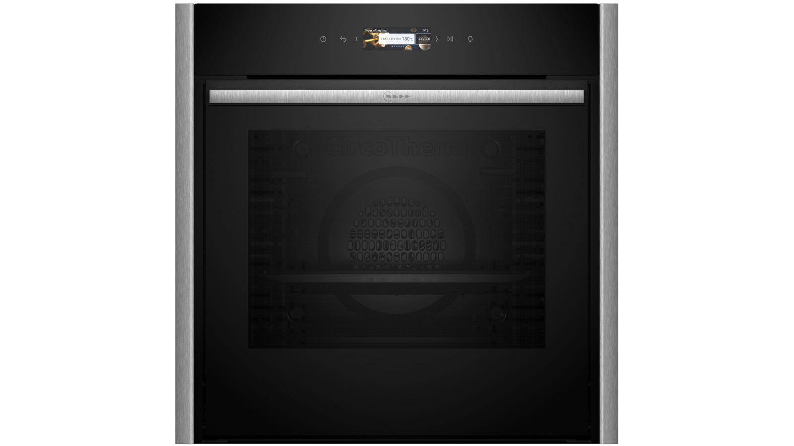 Neff 600mm Slide & Hide Pyrolytic Oven - Metallic Silver