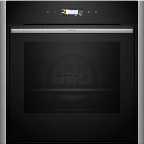 Neff 600mm Slide & Hide Pyrolytic Oven - Metallic Silver