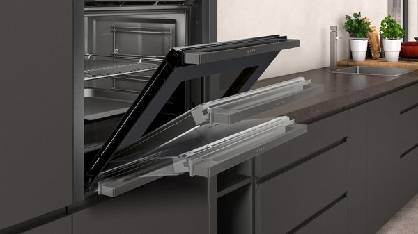 NEFF 600mm N 50 Pyrolytic Oven with AddedSteam and Slide&Hide Door Harvey Norman