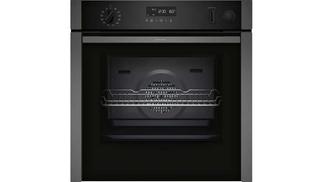 NEFF 600mm N 50 Pyrolytic Oven with AddedSteam and Slide&Hide Door