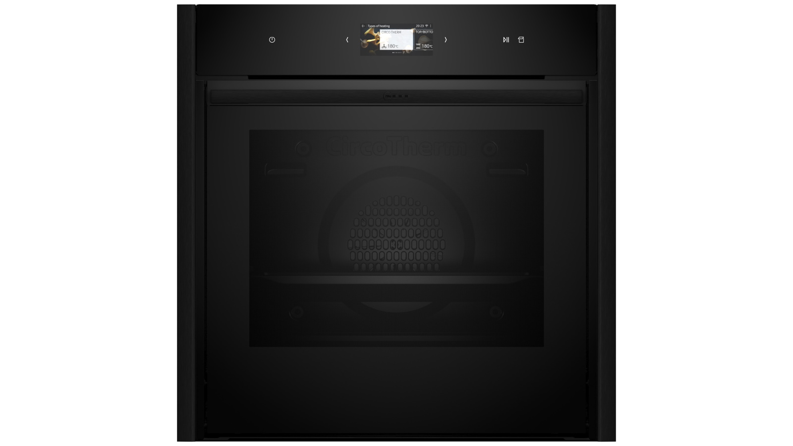 NEFF 600mm Slide & Hide Oven with Full Steam - Deep Black