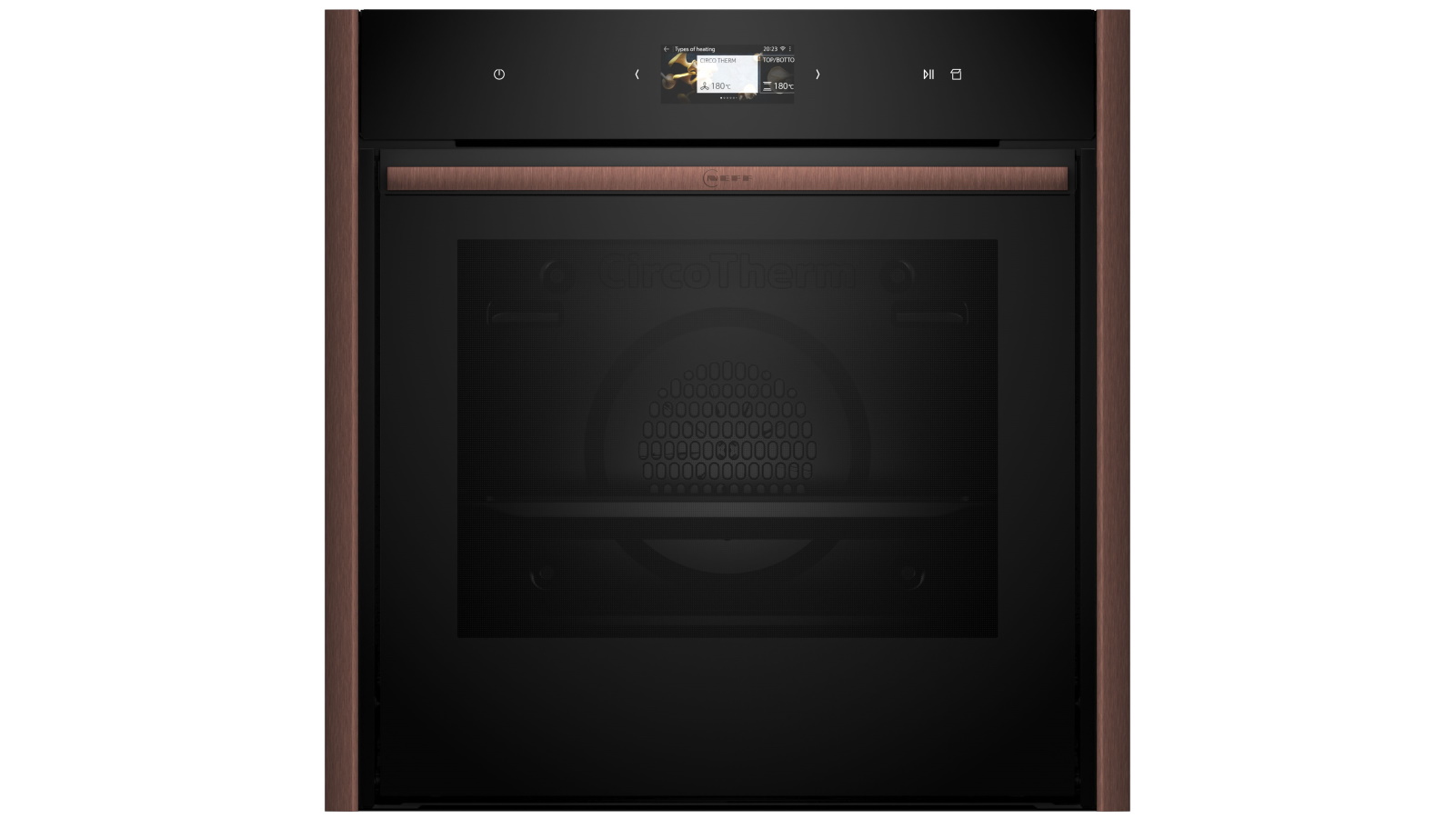 Neff 600mm Slide & Hide Pyrolytic Oven with Vario Steam - Brushed Bronze