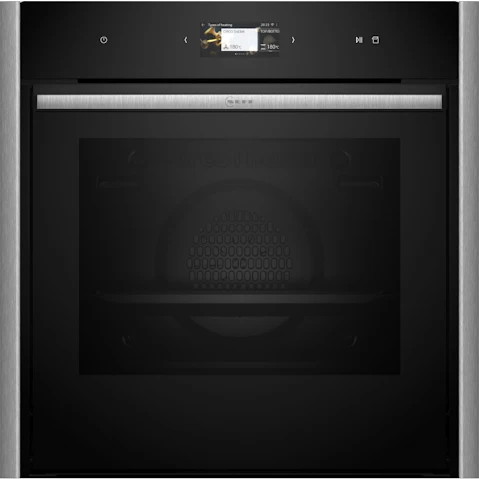 Neff 600mm Slide & Hide Pyrolytic Oven with Vario Steam - Metallic Silver