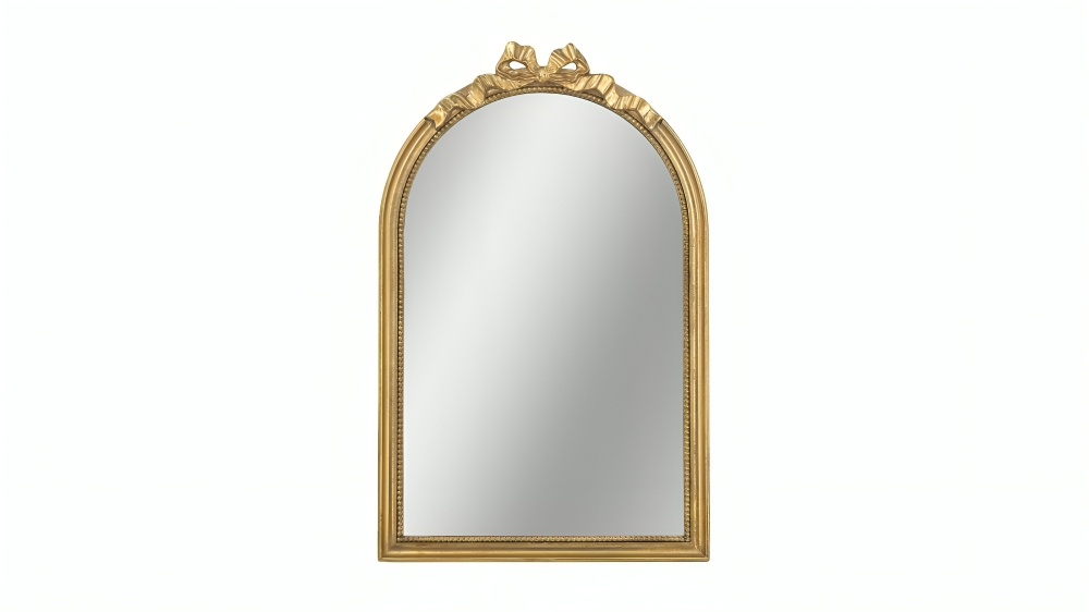 Phil Bee Zurich Arched Gold Bow Mirror