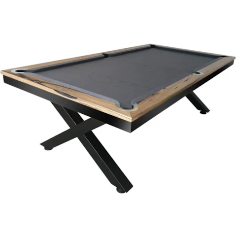 All Table Sports 7ft Marri Timber Top Rail Slate Kings Cross Pool Billiards Table - Charcoal Felt