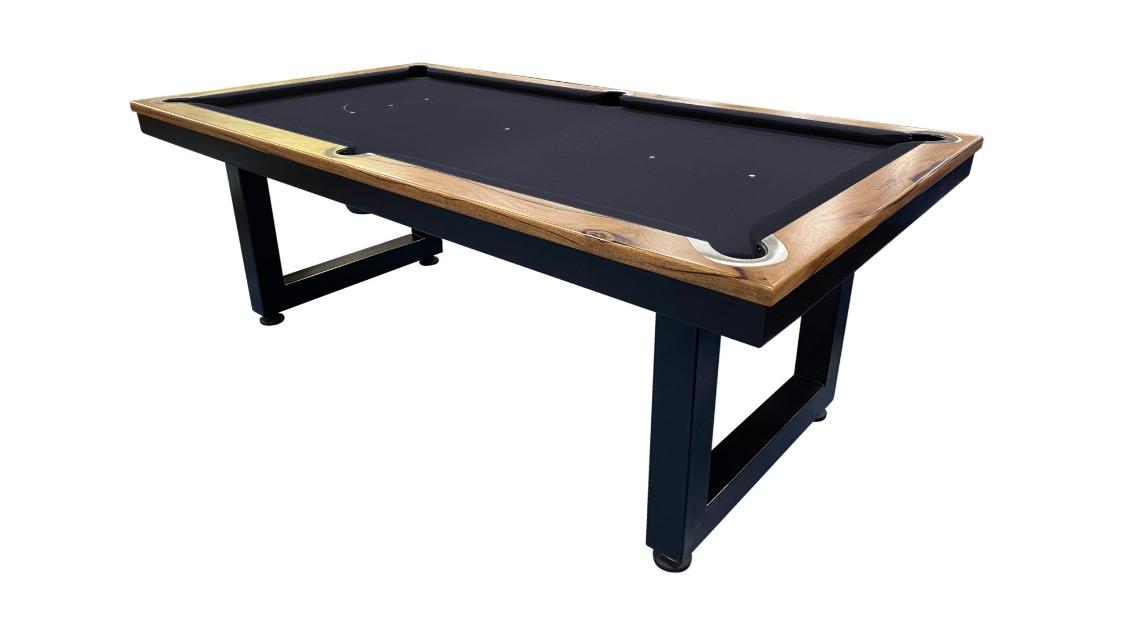 All Table Sports 7ft Odyssey Solid Marri Timber Pool Billiards Table - Black Felt (Ground Floor Drop Off)